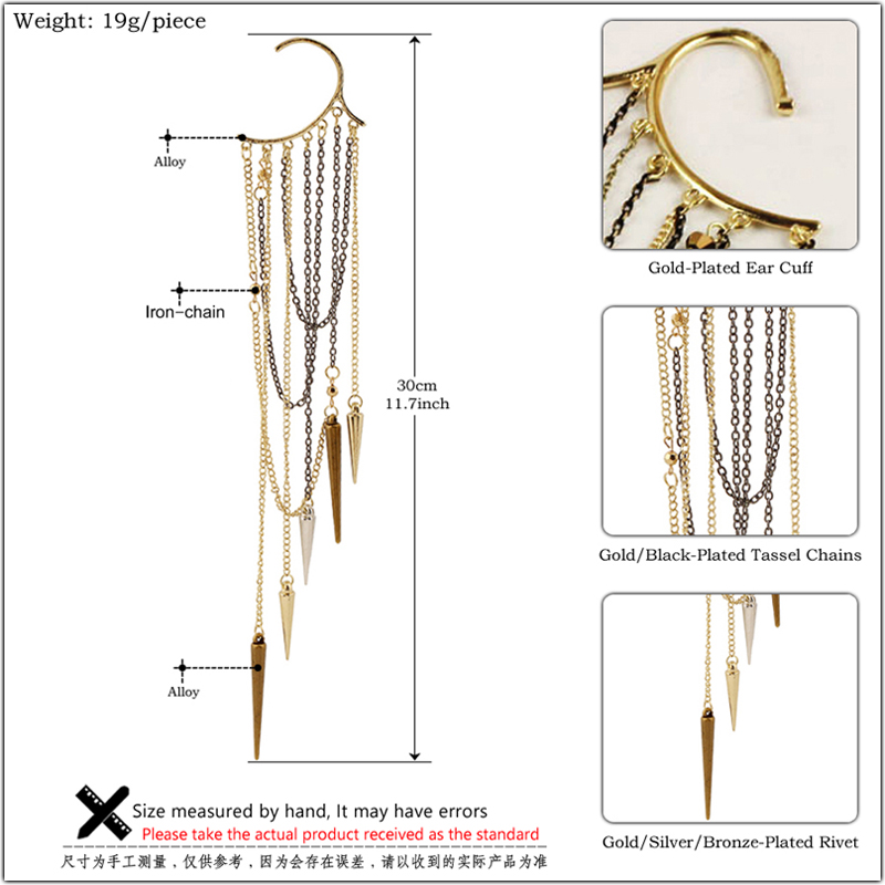 1piece Vintage Ear Hook Clip E - огляд і ціна Antique Brass Hook
