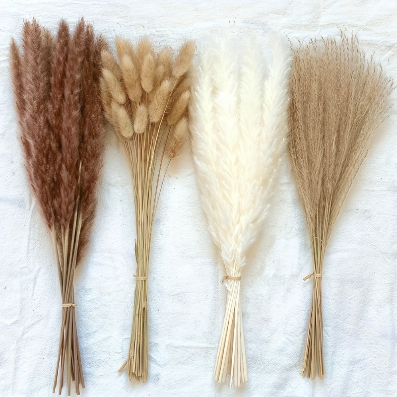 110Pcs Boho Neutral‑tone Mixed - огляд і ціна Dried Pampas Bundle