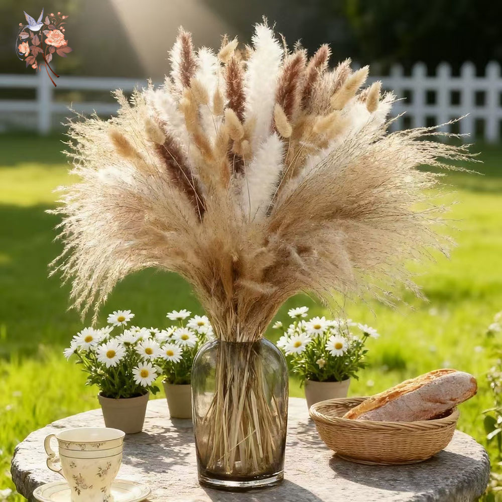 Mixed Natural Dried Flower Bou - огляд і ціна Dried Pampas Bundle