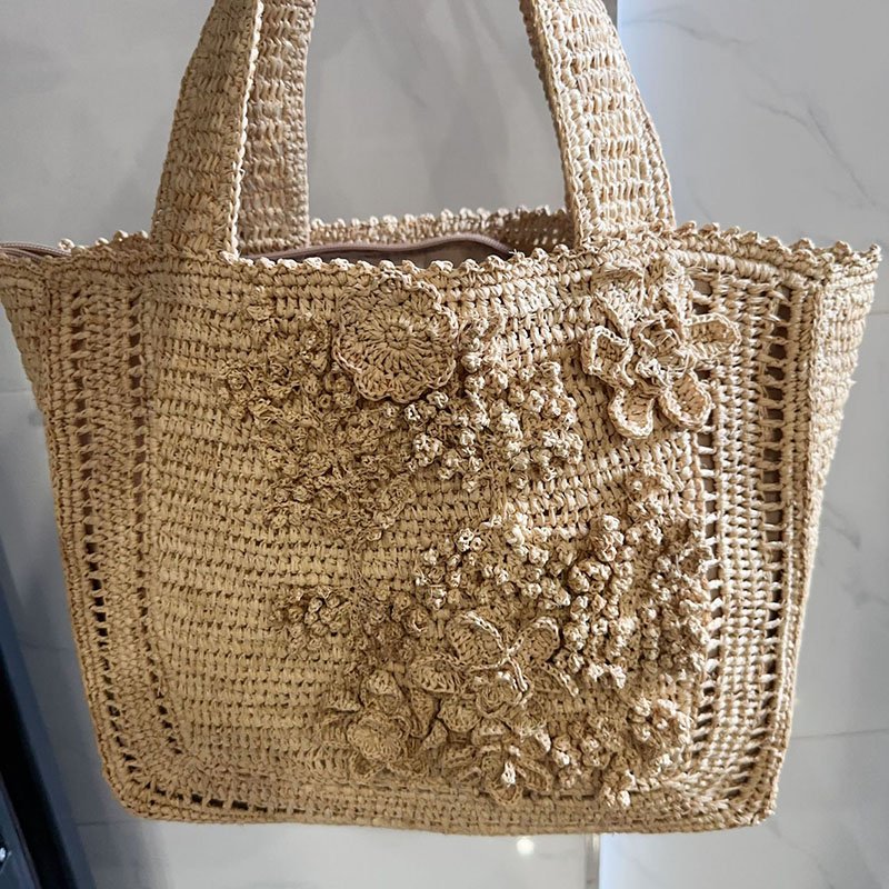 Summer Flower Woven Tote Bag B - огляд і ціна Interior Design Bali