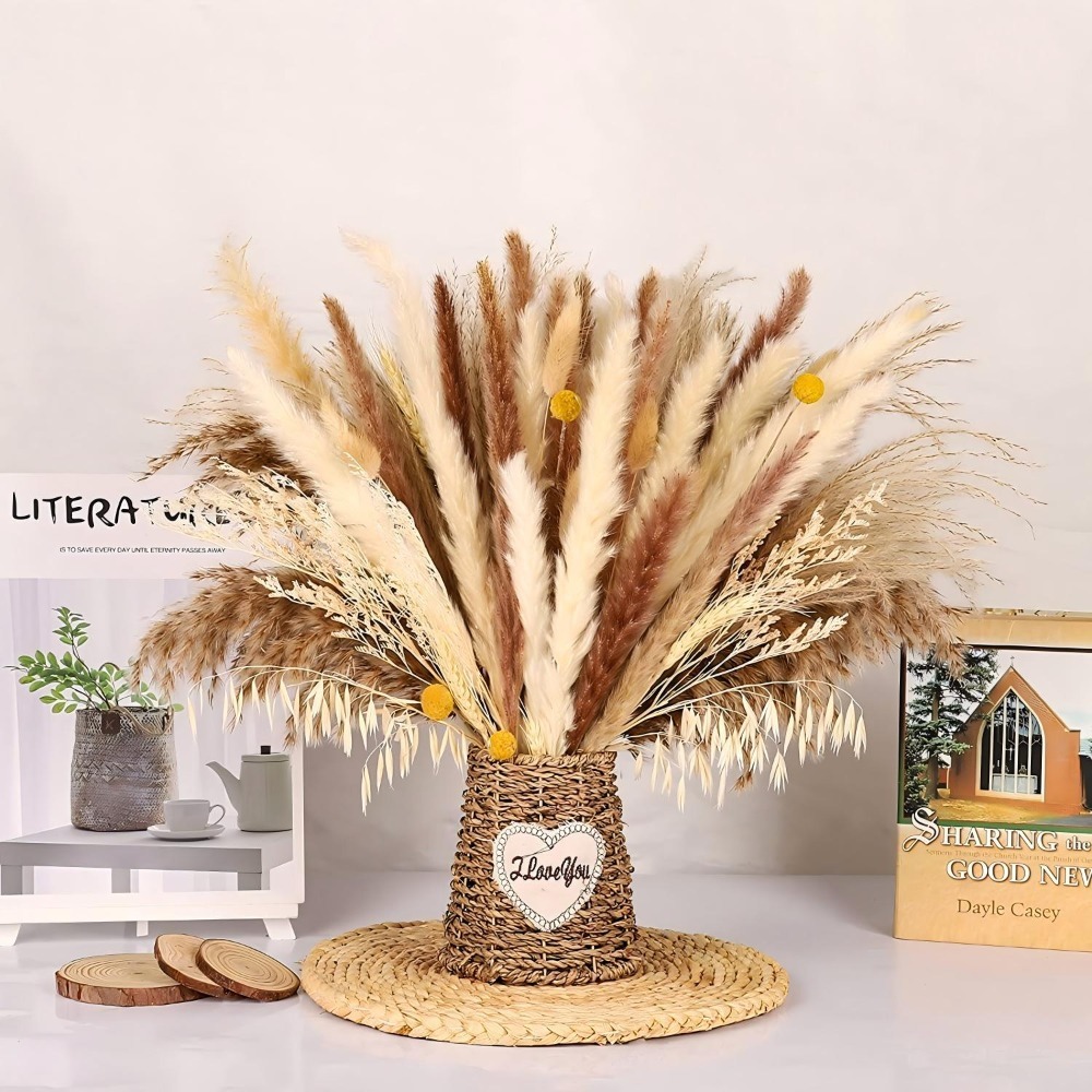 Natural Mixed Dried Flower Bou - огляд і ціна Dried Pampas Bundle