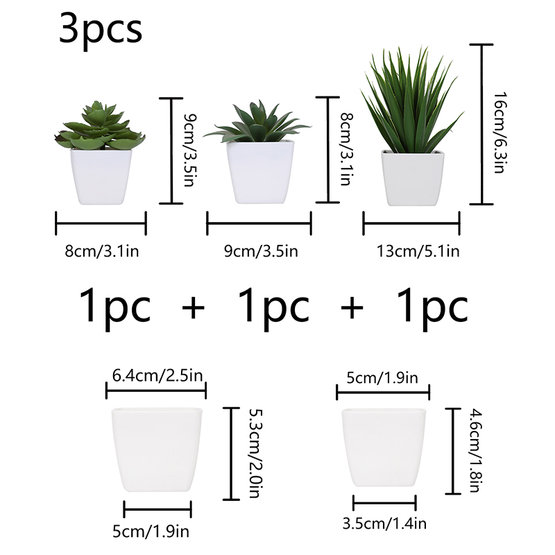 3PCS Artificial Evergreen Plan - огляд і ціна Interior Design Office