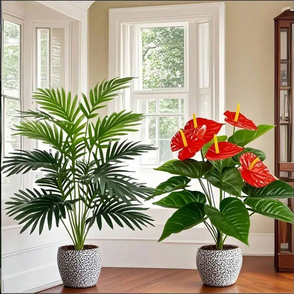 2sets Large Artificial Palm Pl - огляд і ціна Interior Design Office