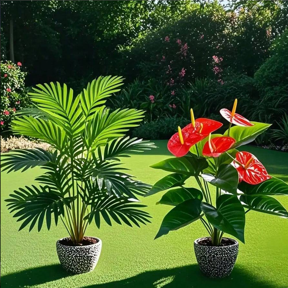 2sets Large Artificial Palm Pl - огляд і ціна Interior Design Office