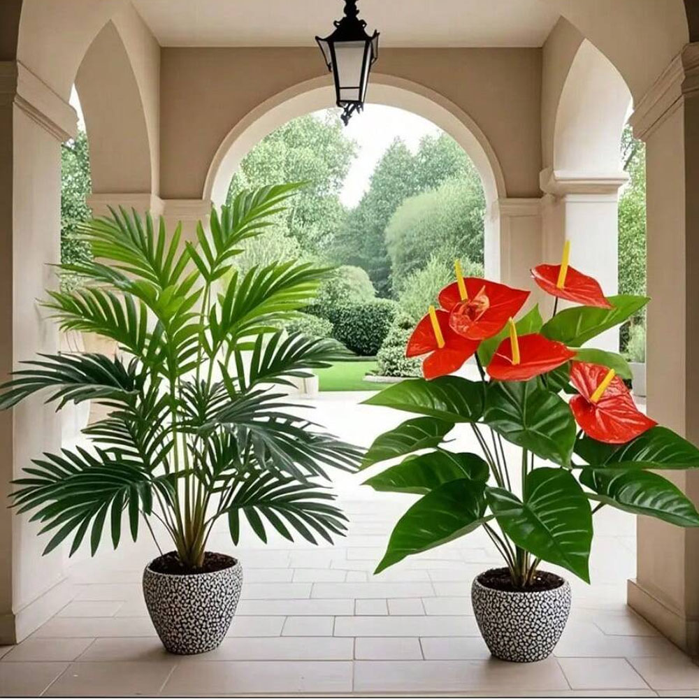 2sets Large Artificial Palm Pl - огляд і ціна Interior Design Office